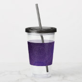aanvaarding | Violet Medallions Meditatie Acryl Drinkbeker (Links)