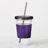 aanvaarding | Violet Medallions Meditatie Acryl Drinkbeker (Achterkant)