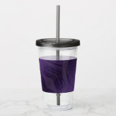 aanvaarding | Violet Medallions Meditatie Acryl Drinkbeker (Voorkant)