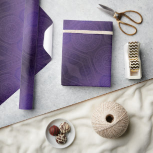 aanvaarding   Violet Medallions Meditatie Cadeaupapier