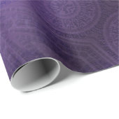 aanvaarding | Violet Medallions Meditatie Cadeaupapier (Rol Hoek)