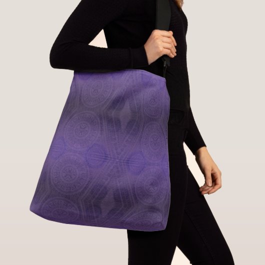 aanvaarding | Violet Medallions Meditatie Crossbody Tas (Dichtbij)