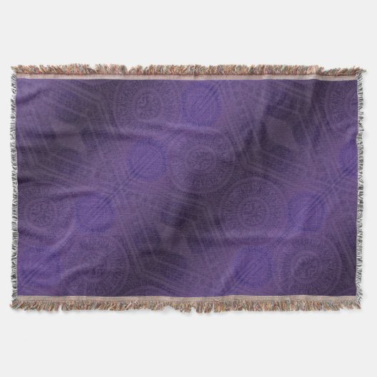 aanvaarding | Violet Medallions Meditatie Deken (Voorkant)