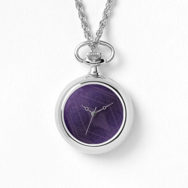 aanvaarding | Violet Medallions Meditatie Horloge (Voorkant)