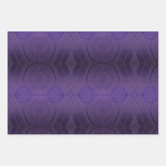 aanvaarding | Violet Medallions Meditatie Inpakpapier Vel (Voorkant)