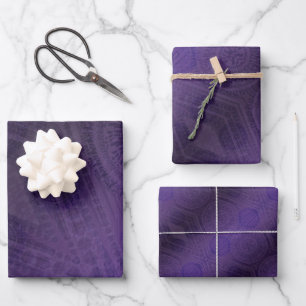 aanvaarding   Violet Medallions Meditatie Inpakpapier Vel