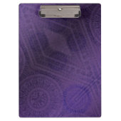 aanvaarding | Violet Medallions Meditatie Klembord (Voorkant)