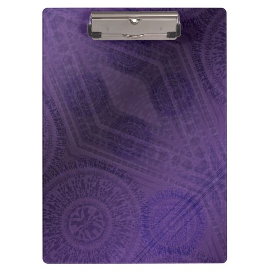aanvaarding | Violet Medallions Meditatie Klembord (Voorkant)