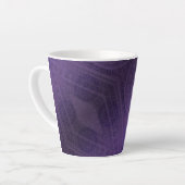 aanvaarding | Violet Medallions Meditatie Latte Mok (Linkerhoek)