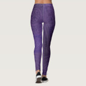 aanvaarding | Violet Medallions Meditatie Leggings (Achterkant)