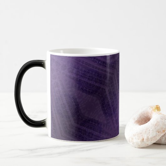aanvaarding | Violet Medallions Meditatie Magische Mok (Met donut)