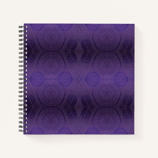 aanvaarding | Violet Medallions Meditatie Notitieboek (Voorkant)