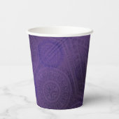aanvaarding | Violet Medallions Meditatie Papieren Bekers (Achterkant)