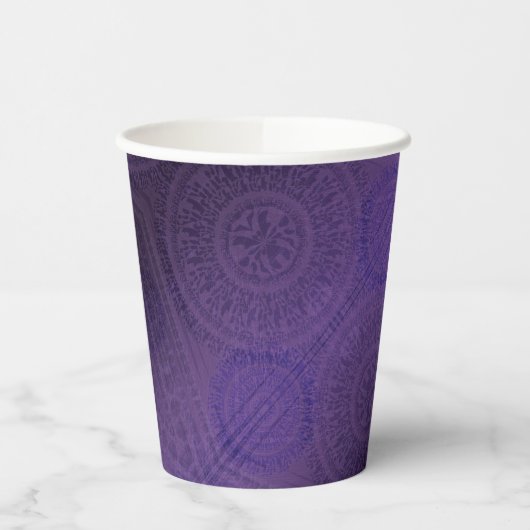 aanvaarding | Violet Medallions Meditatie Papieren Bekers (Links)