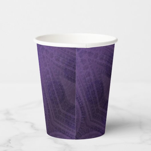 aanvaarding | Violet Medallions Meditatie Papieren Bekers (Rechts)