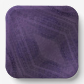 aanvaarding | Violet Medallions Meditatie Papieren Bordje (Voorkant)