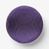 aanvaarding | Violet Medallions Meditatie Papieren Kommen (Voorkant)