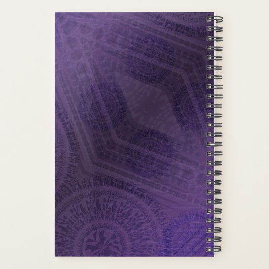 aanvaarding | Violet Medallions Meditatie Planner (Achterkant)