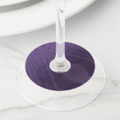 aanvaarding | Violet Medallions Meditatie Wijnglaslabel (Dichtbij)