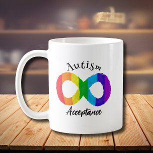 Aanvaarding voor autisme neurodiversity Rainbow Koffiemok