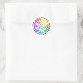 Aanvaarding voor autisme neurodiversity Rainbow Ronde Sticker (Tas)