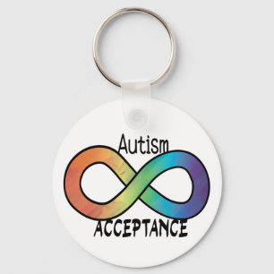 Aanvaarding voor autisme neurodiversity Rainbow Sleutelhanger