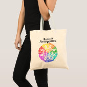 Aanvaarding voor autisme van neurodiversity Rainbo Tote Bag (Voorkant (product))