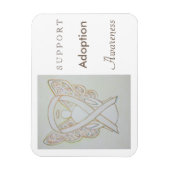 Aanvaarding Wit Ribbon Angel Magnet Magneet (Verticaal)