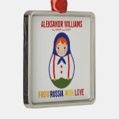 AanvaardingsOrnament Russian Matryoshka Keepomwill Metalen Ornament (Rechts)