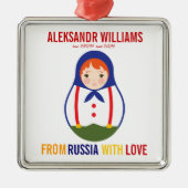 AanvaardingsOrnament Russian Matryoshka Keepomwill Metalen Ornament (Voorkant)