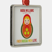 AanvaardingsOrnament Russian Matryoshka Keepomwill Metalen Ornament (Rechts)