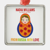 AanvaardingsOrnament Russian Matryoshka Keepomwill Metalen Ornament (Voorkant)