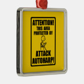 Aanval Autoharp Metalen Ornament (Rechts)