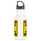 Aanval Autoharp Waterfles (Achterkant)