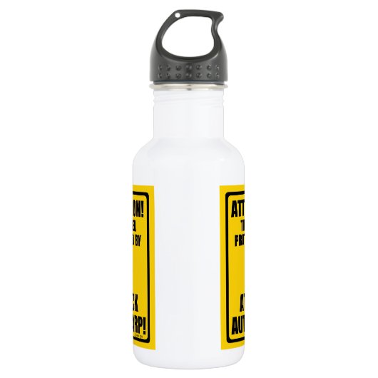 Aanval Autoharp Waterfles (Voorkant)