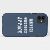 Aanval Case-Mate iPhone Case (Achterkant (horizontaal))