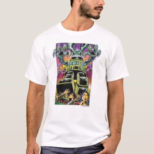Aanval computermonster t-shirt (Voorkant)