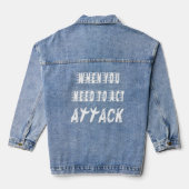 Aanval Denim Jacket (Achterkant)