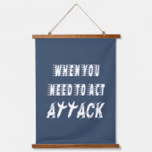 Aanval Hangend Wandkleed (Voorkant)