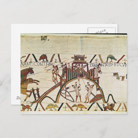 Aanval in de stad Dinan Briefkaart (Voorkant / Achterkant)