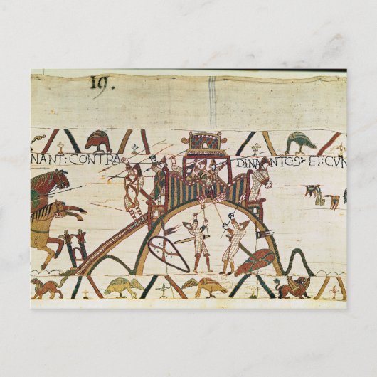 Aanval in de stad Dinan Briefkaart (Voorkant)