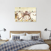 Aanval in de stad Dinan Canvas Afdruk (Insitu (Slaapkamer))