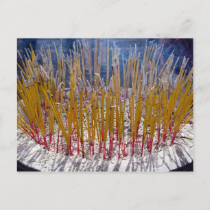 Aanval in een tempel - Zhongdian, Yunnan, China Briefkaart