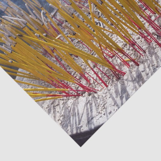 Aanval in een tempel, Zhongdian, Yunnan - China Tissuepapier (Detail)