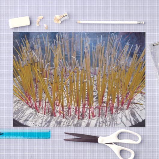 Aanval in een tempel, Zhongdian, Yunnan - China Tissuepapier (Craft)