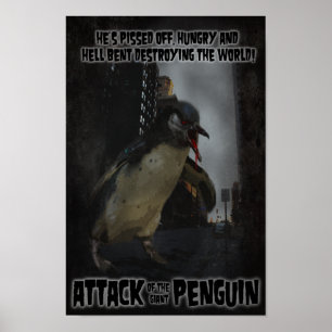 Aanval op de Giant Penguin! Fake Movie Poster