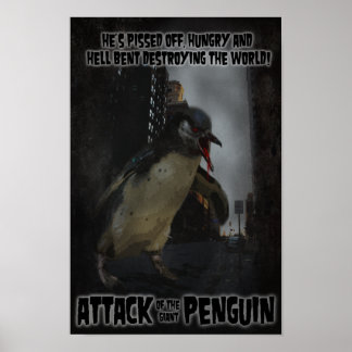 Aanval op de Giant Penguin! Fake Movie Poster