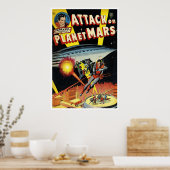 Aanval op de planeet Mars (1951) Poster (Keuken)
