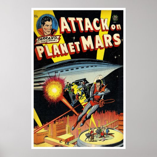 Aanval op de planeet Mars (1951) Poster (Voorkant)