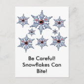 Aanval op de Snowflake Zombies! Briefkaart (Voorkant)